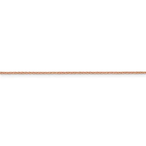 14K Rose Gold 1.1 mm Flat Cable Chain Available Sizes 16-24