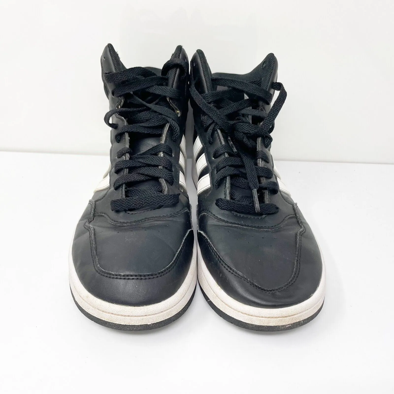 Adidas Boys Hoops Mid 3.0 GW0402 Black Basketball Shoes Sneakers Size 6