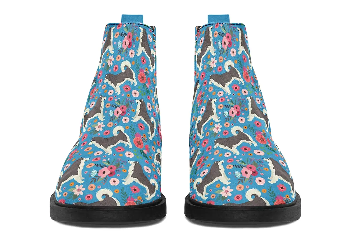 Alaskan Malamute Flower Neat Vibe Boots