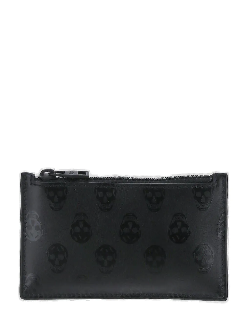 Alexander McQueen Skull Printed Zip-Up Wallet