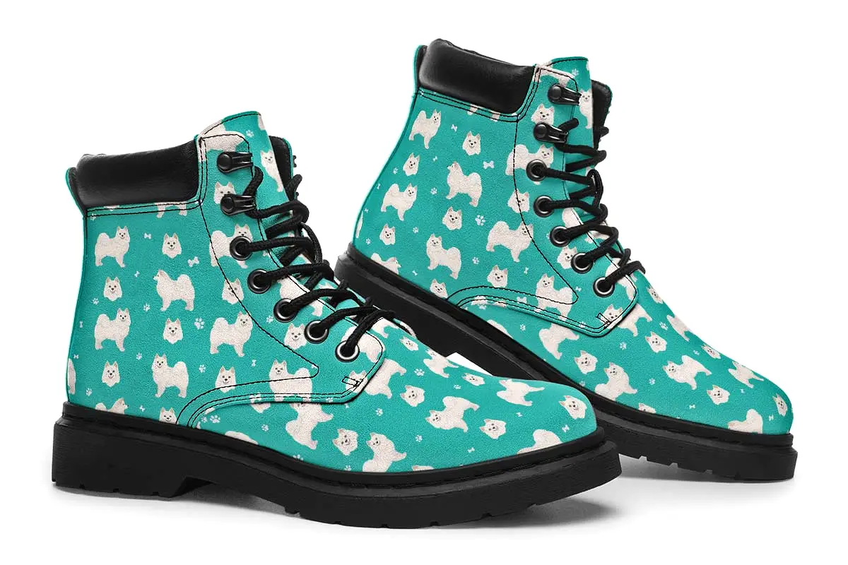 American Eskimo Pattern Classic Vibe Boots