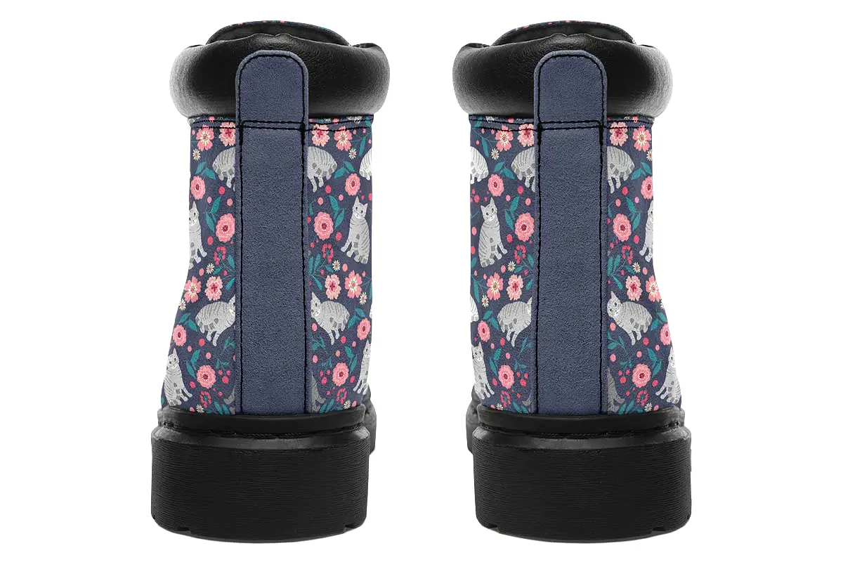 American Shorthair Cat Flower Classic Vibe Boots