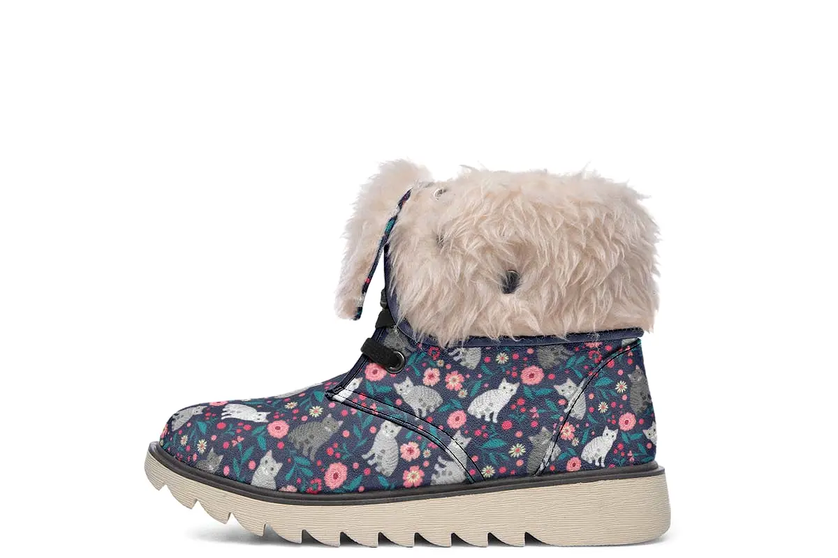 American Shorthair Cat Flower Polar Vibe Boots