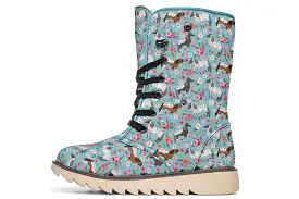 Appaloosa Horse Flower Polar Vibe Boots