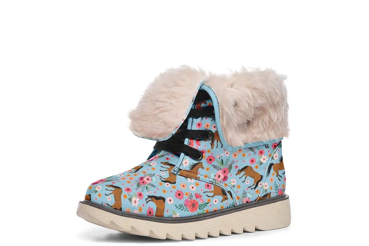 Arabian Horse Flower Polar Vibe Boots