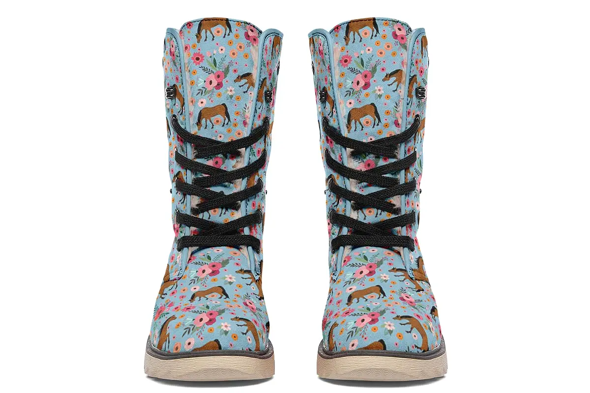 Arabian Horse Flower Polar Vibe Boots