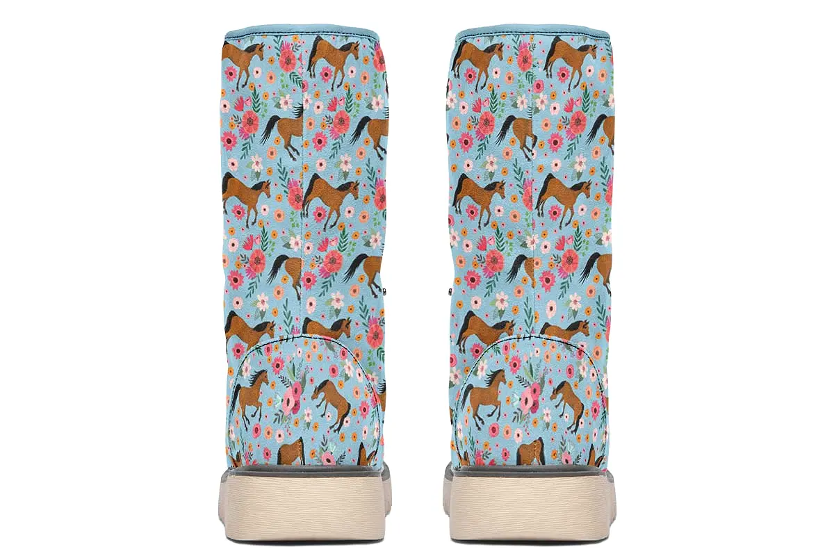 Arabian Horse Flower Polar Vibe Boots