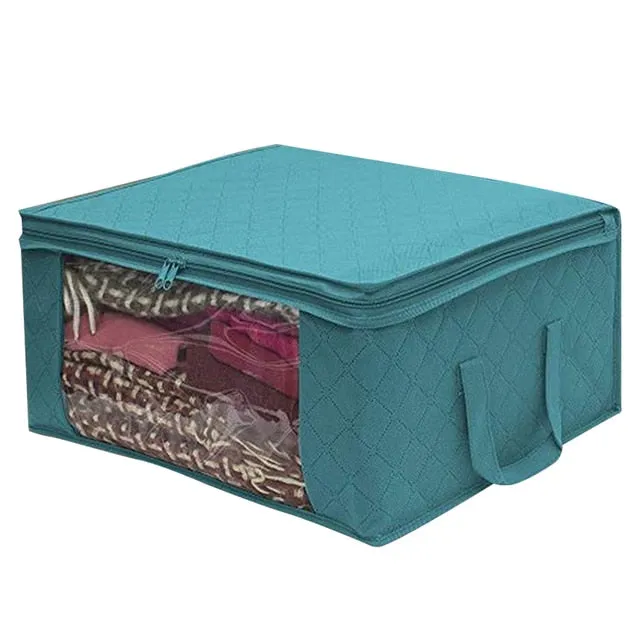 Ashore Shop clothing Zipper Fabric Moisture-Proof Storage Box