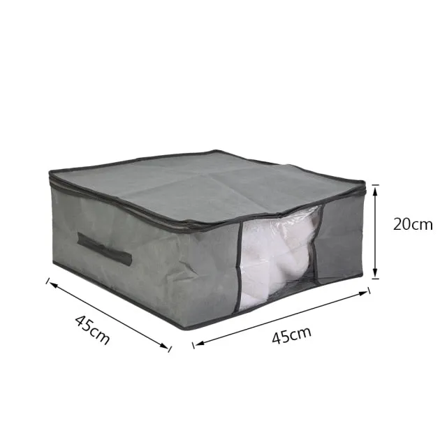 Ashore Shop clothing Zipper Fabric Moisture-Proof Storage Box