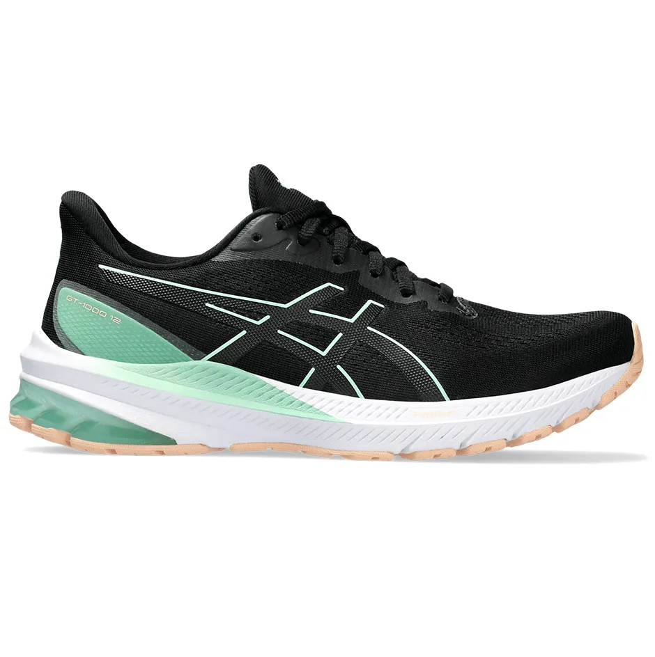 Asics GT-1000v12 Women's Running Shoes SS24 Black / Mint Tint