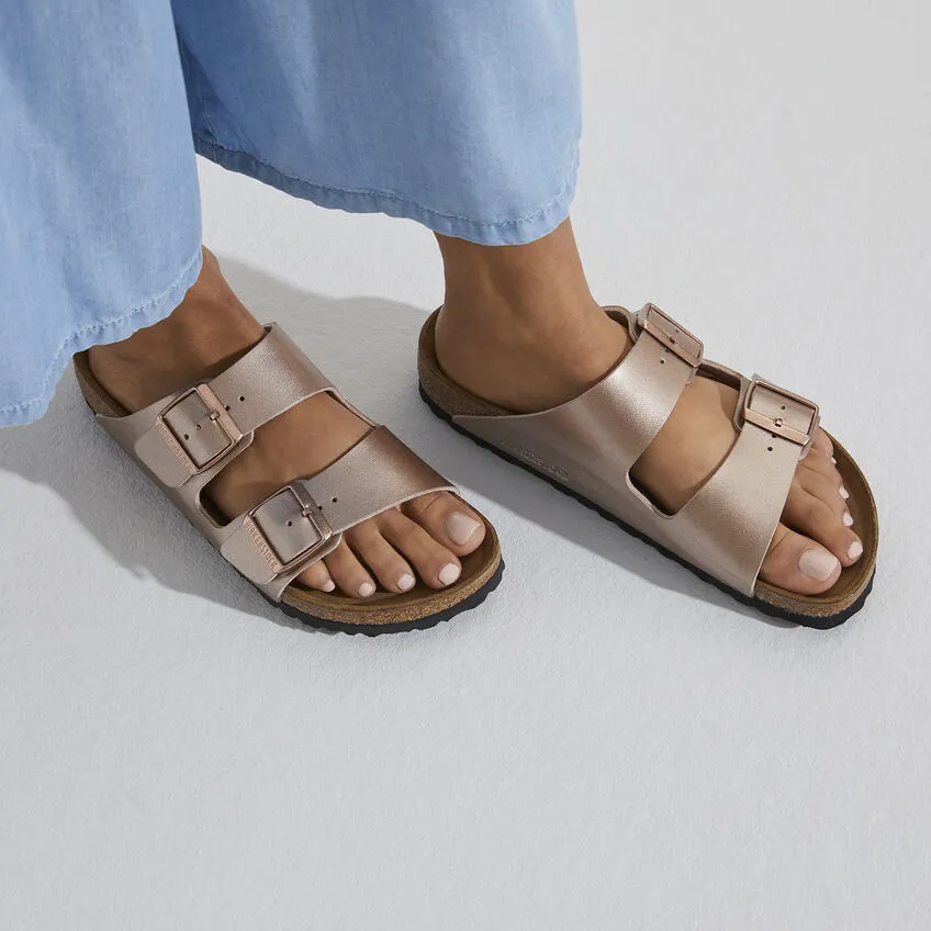 Birkenstock Women’s Arizona Slip On Sandals-Copper **Narrow Width**