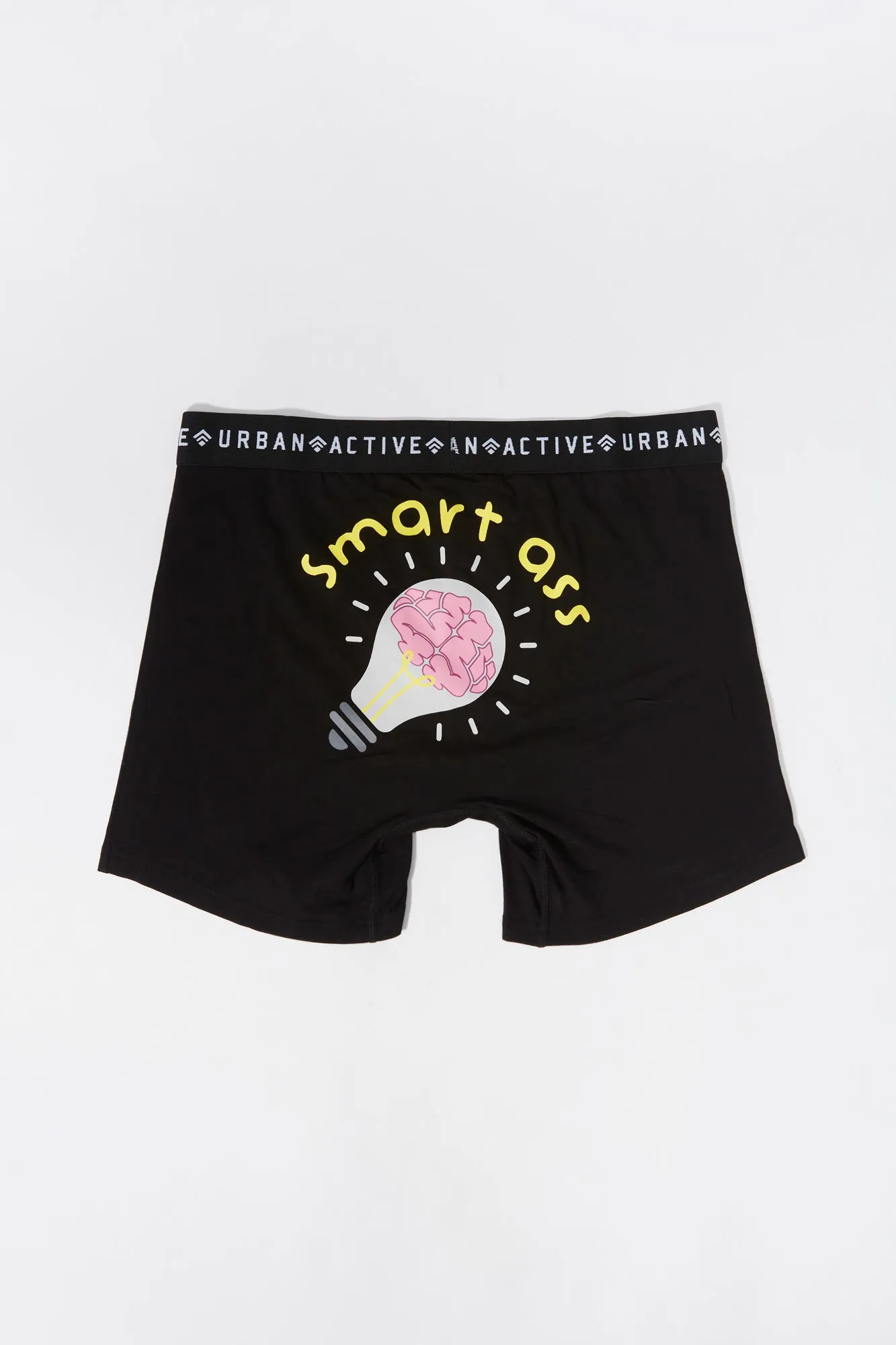 Black Solid Boxer Brief