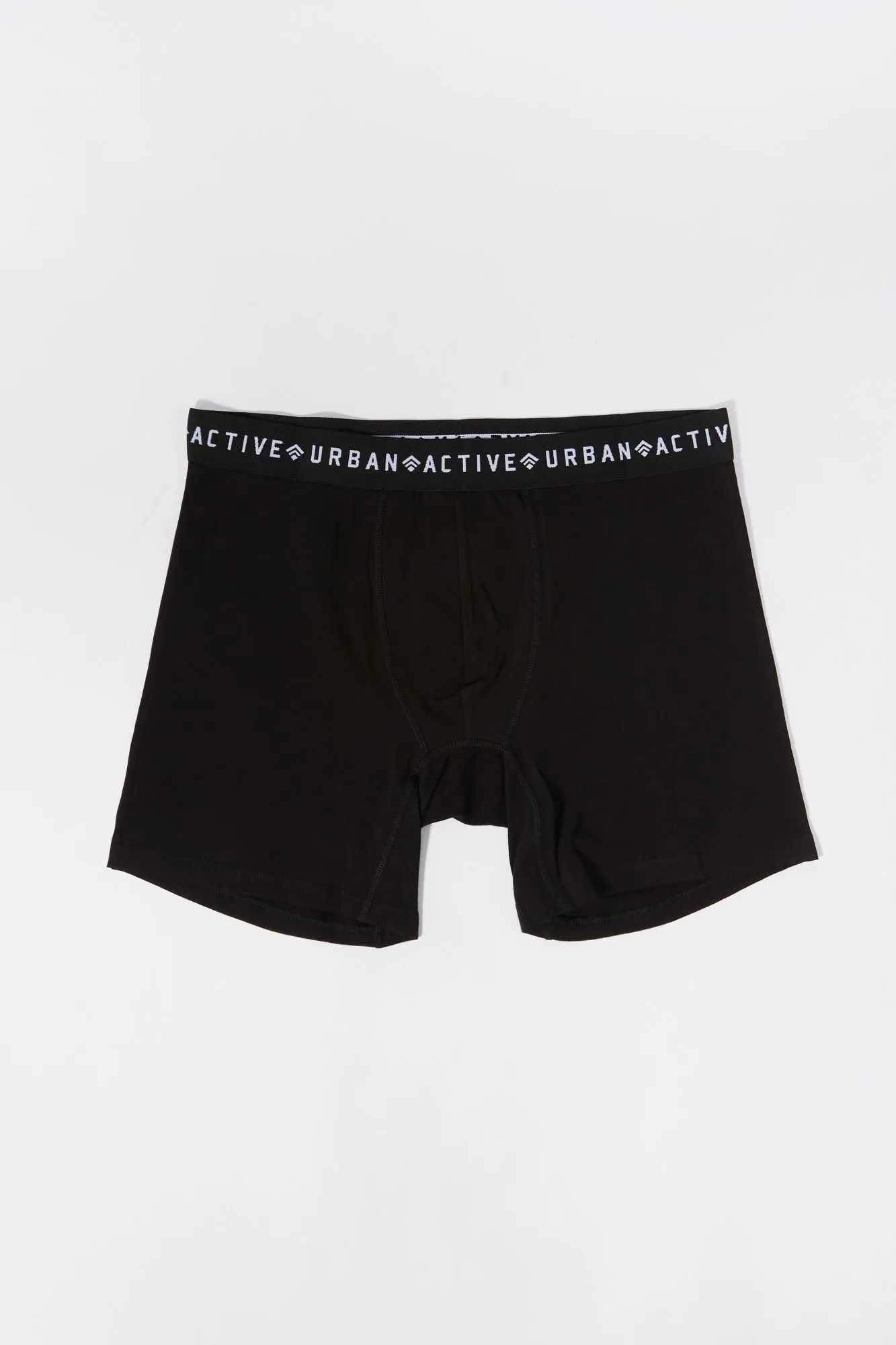 Black Solid Boxer Brief