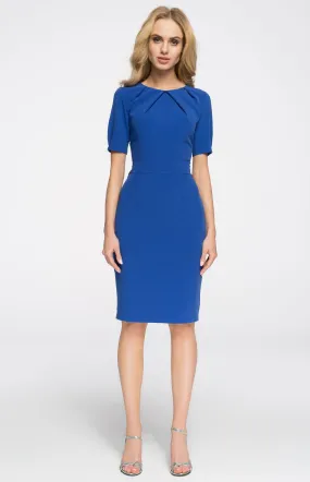 Blue pencil dress