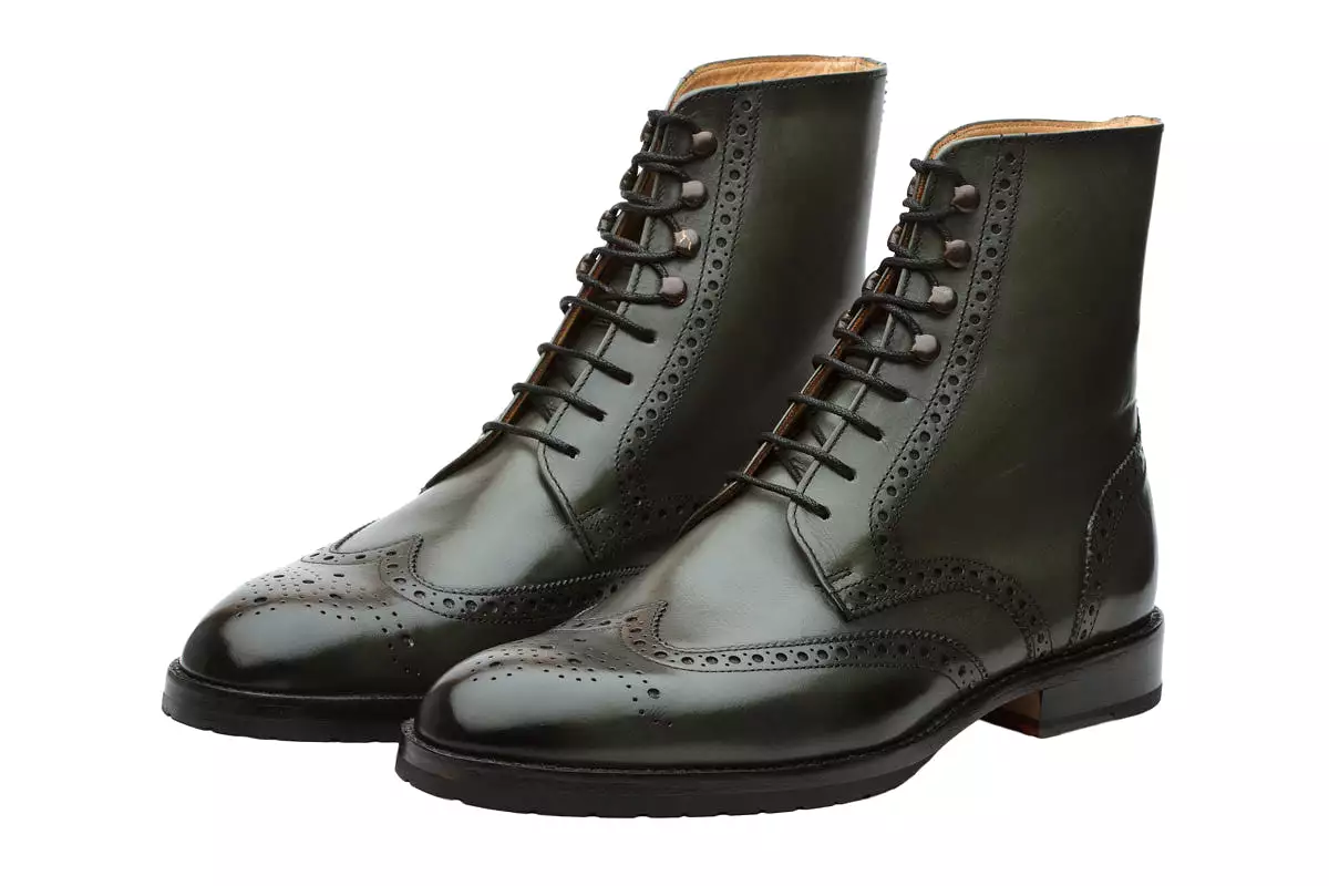 Brogue Boots - Loden