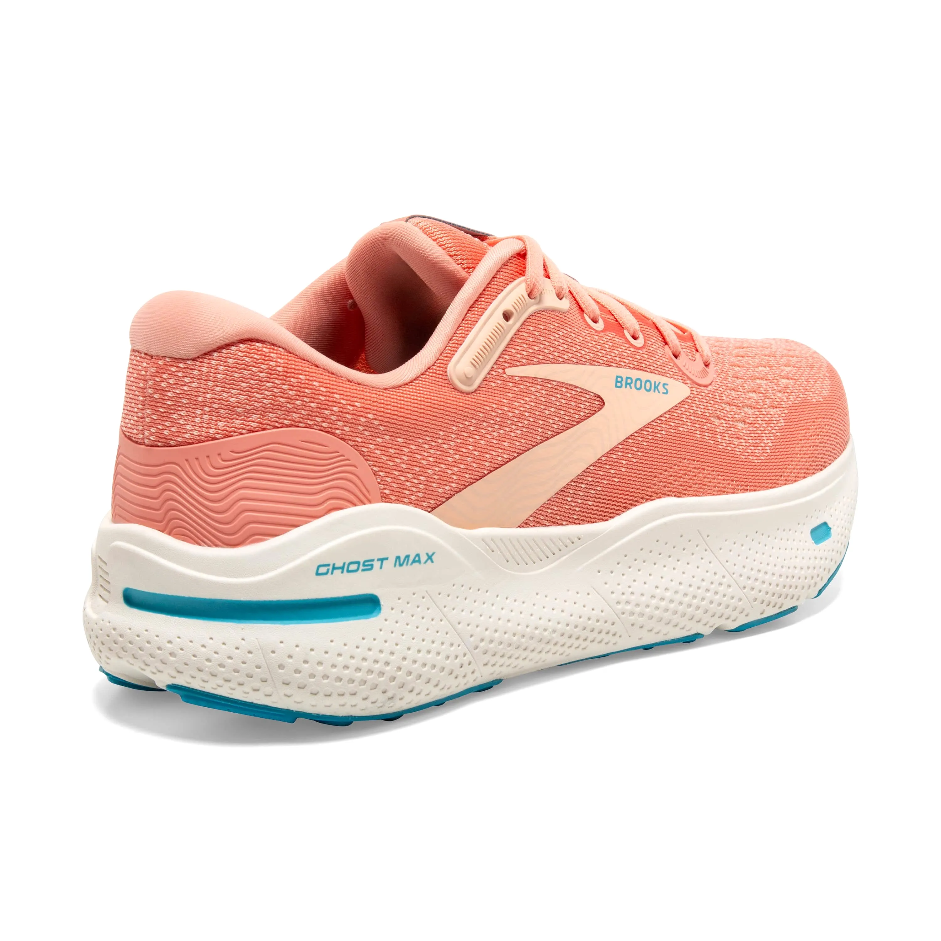 Brooks Ghost Max Women's Running Shoes SS24 Papaya/Apricot/Blue