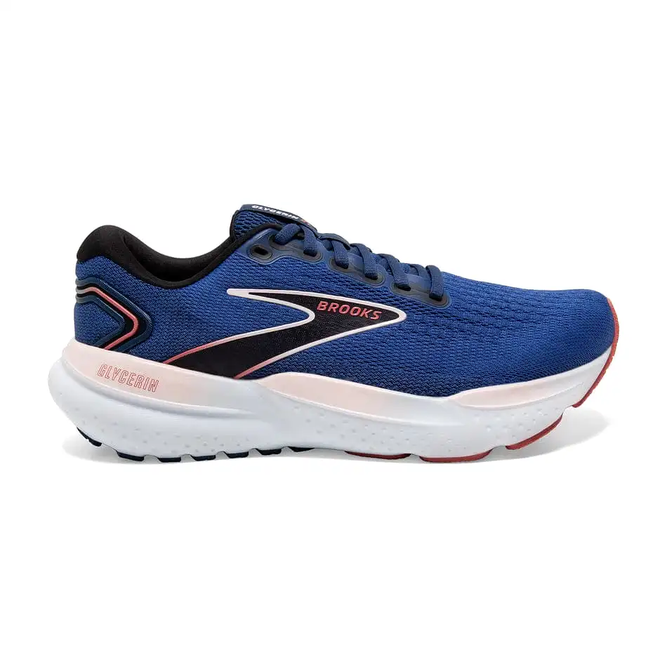 Brooks Glycerin 21 Women's Running Shoes SS24 Blue/Icy Pink/Rose