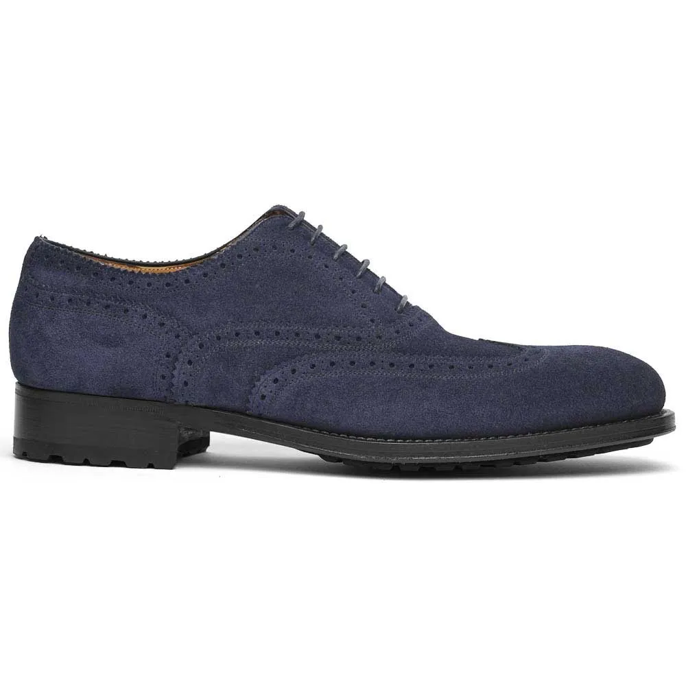 Caporicci 921 Suede Wingtip Oxfords Blue