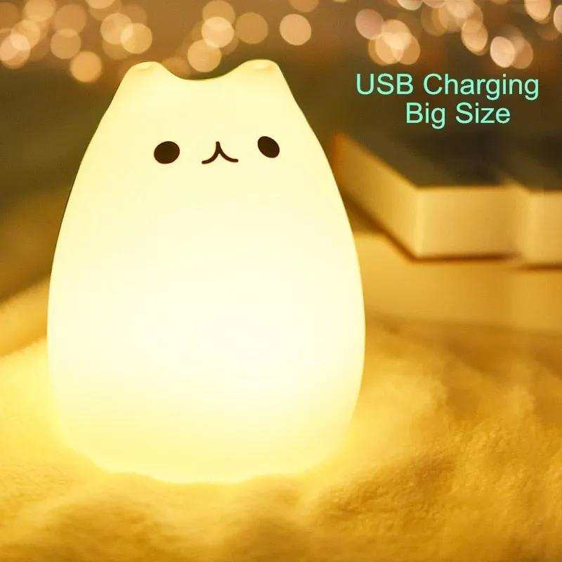 Cat Lamp Decoration Room LED Night Light For Baby Kids