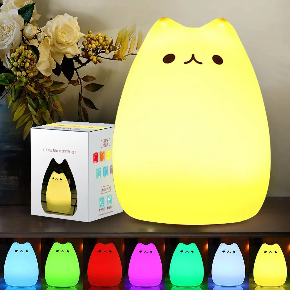 Cat Lamp Decoration Room LED Night Light For Baby Kids