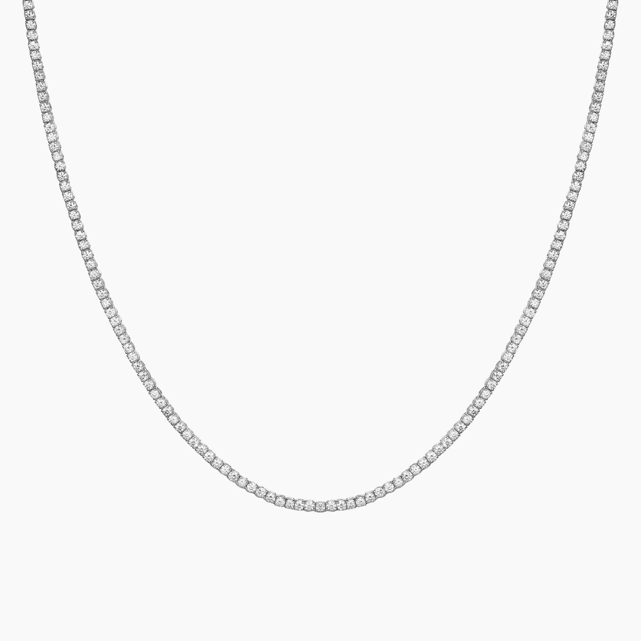 Classic Diamond Tennis Necklace