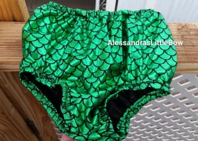 Classic green mermaid bloomers