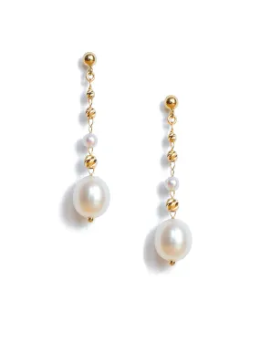 Classic Long Pearl Earrings