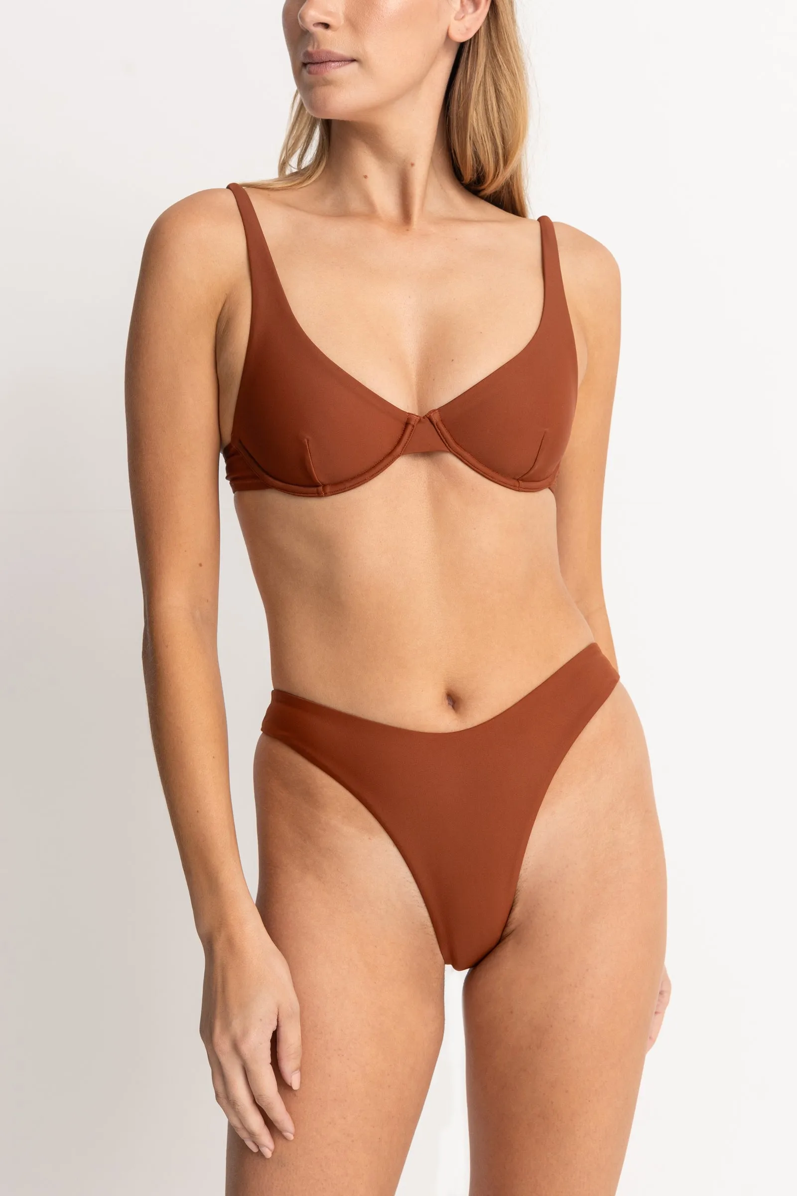 Classic Underwire Top Rust