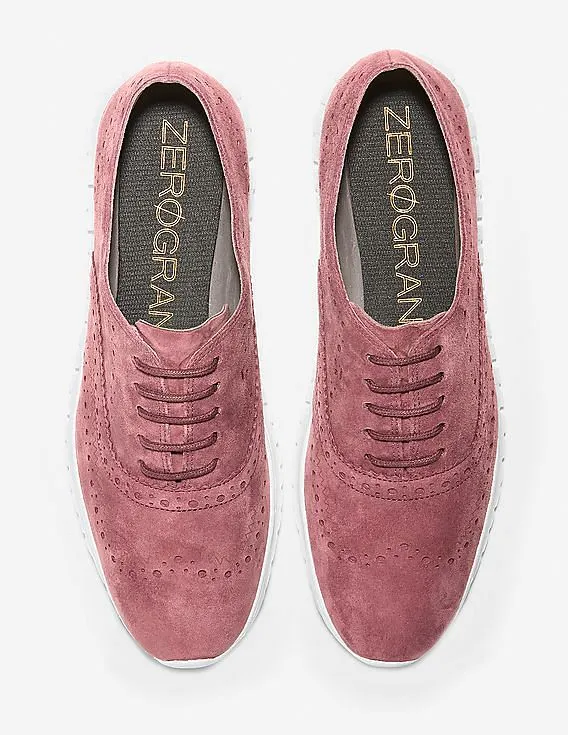 Cole Haan Women Wine Women's ZERØGRAND Wingtip Oxfords