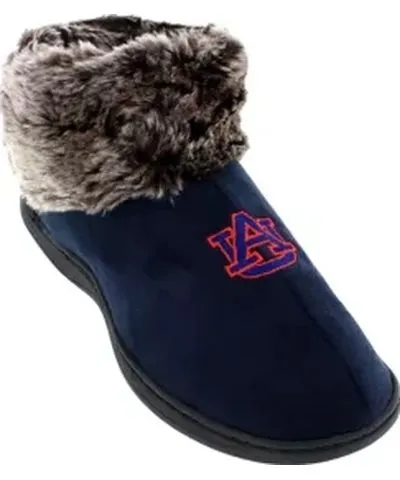 Comfy Feet NCAA Auburn Tigers Faux Sheepskin Furry Top Slippers