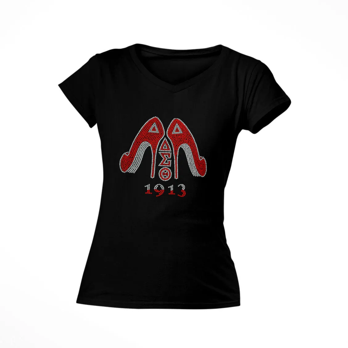 Delta Sigma Theta 1913 Rhinestone High Heels Tee