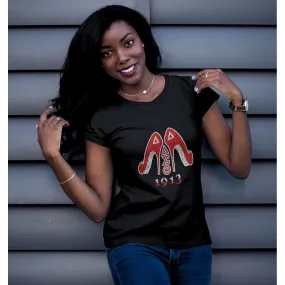 Delta Sigma Theta 1913 Rhinestone High Heels Tee