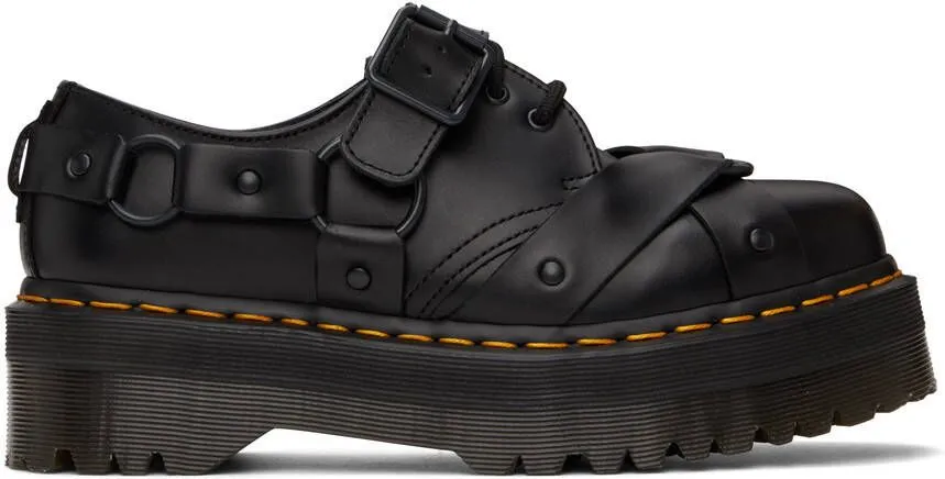 Dr. Martens Black 1461 Quad Harness Oxfords