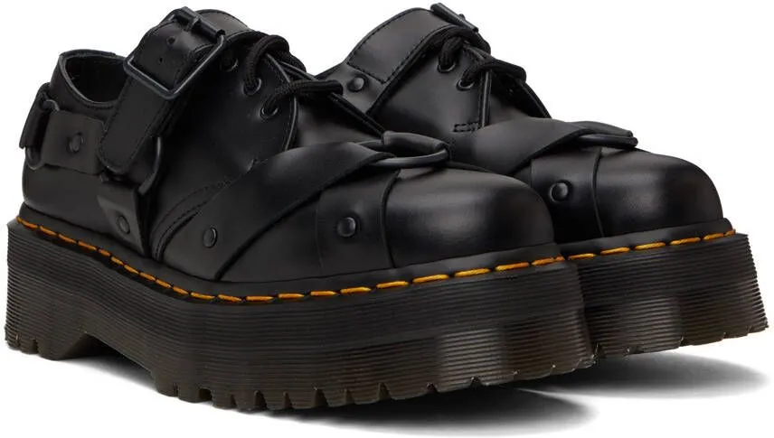 Dr. Martens Black 1461 Quad Harness Oxfords