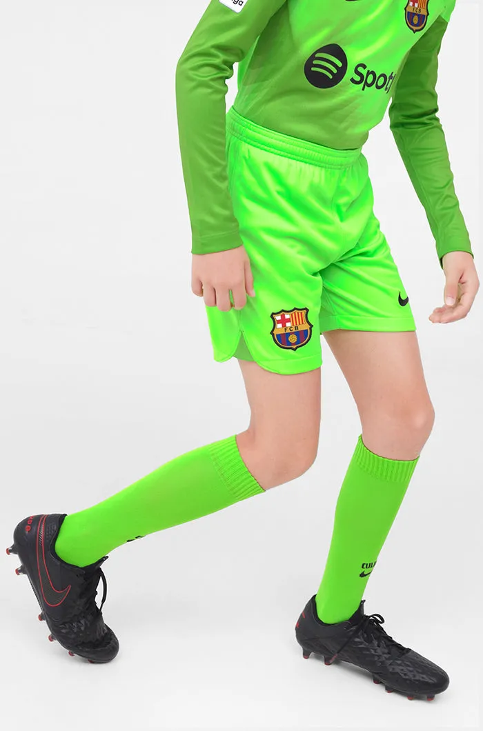 FC Barcelona Goalkeeper green shorts 22/23 - Junior