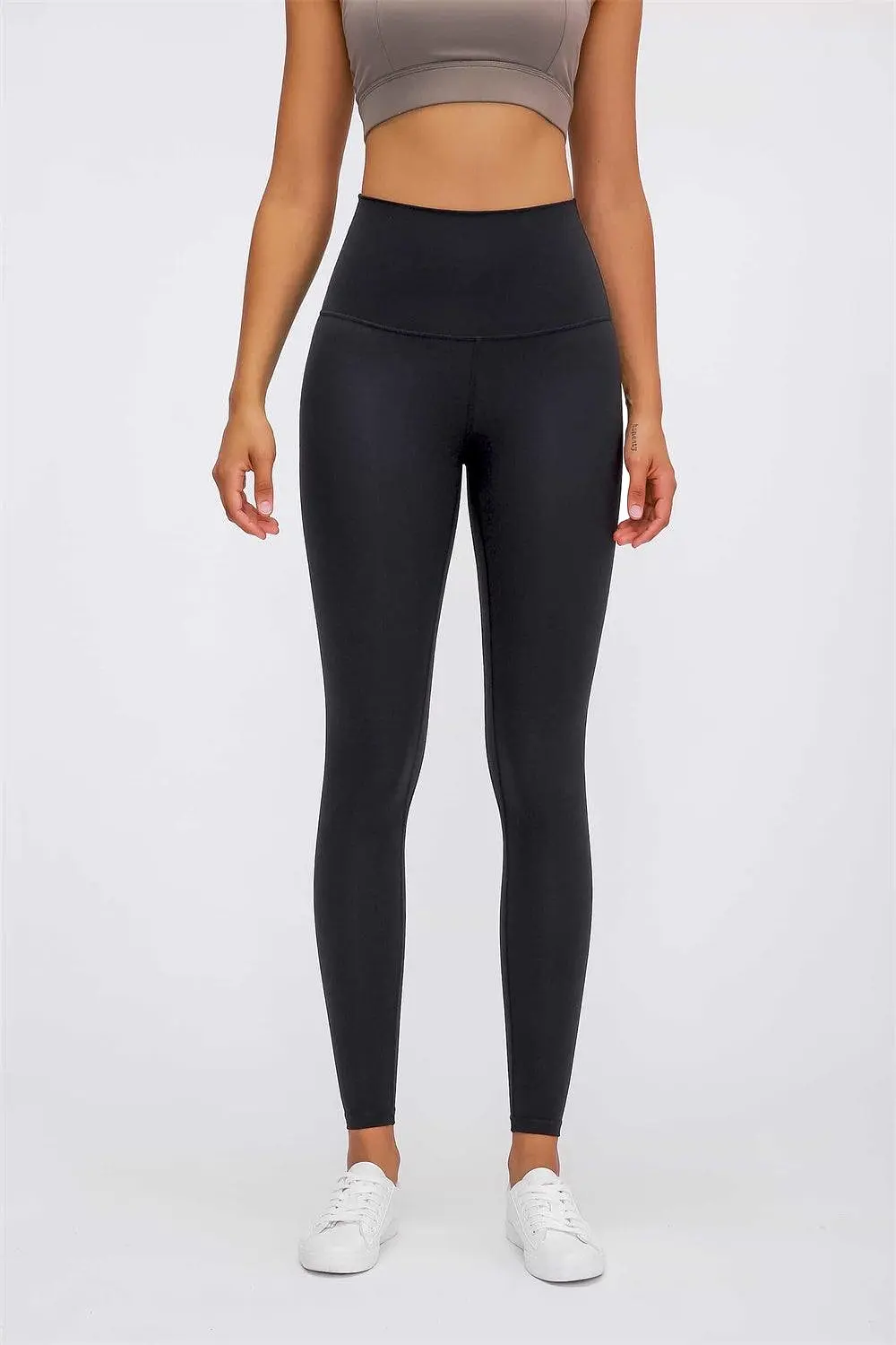 Feel Like Skin Elastic Waistband Yoga Leggings