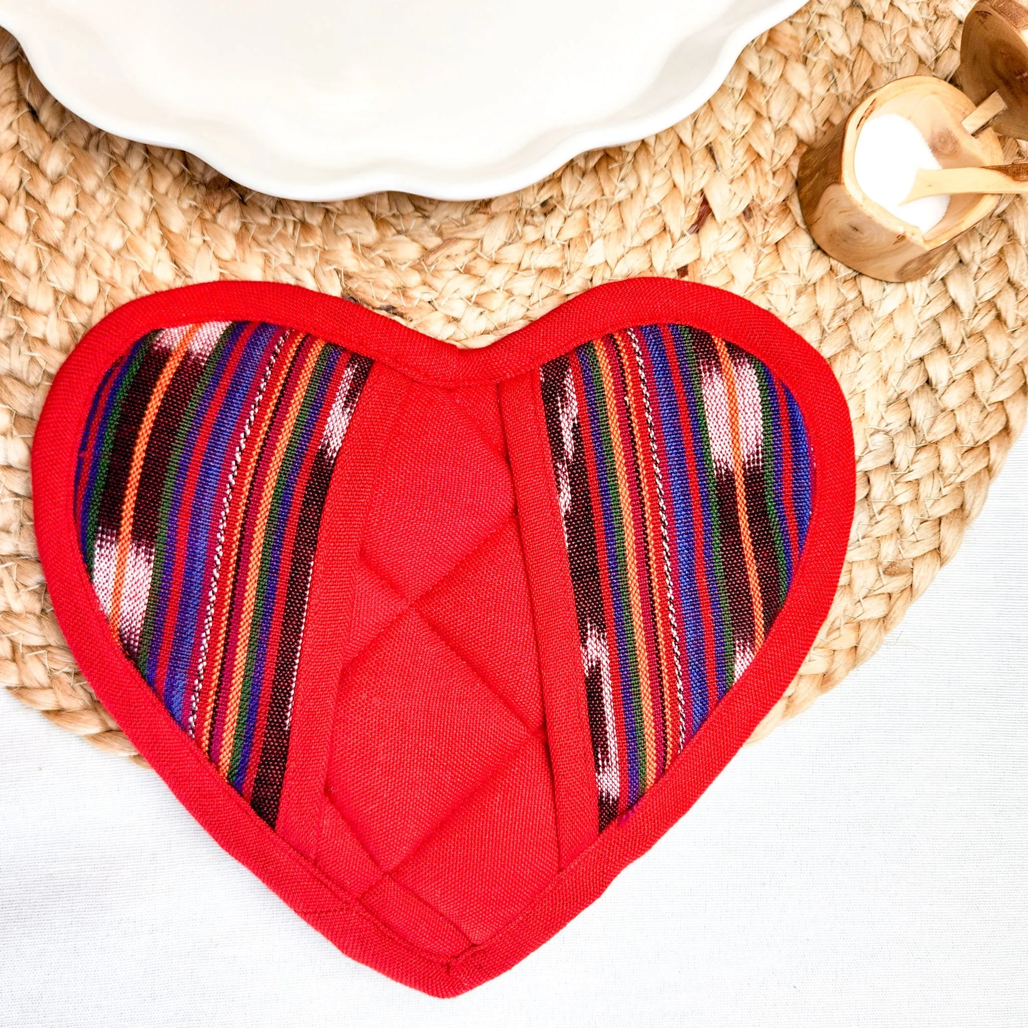 Festive Heart Pot Holder