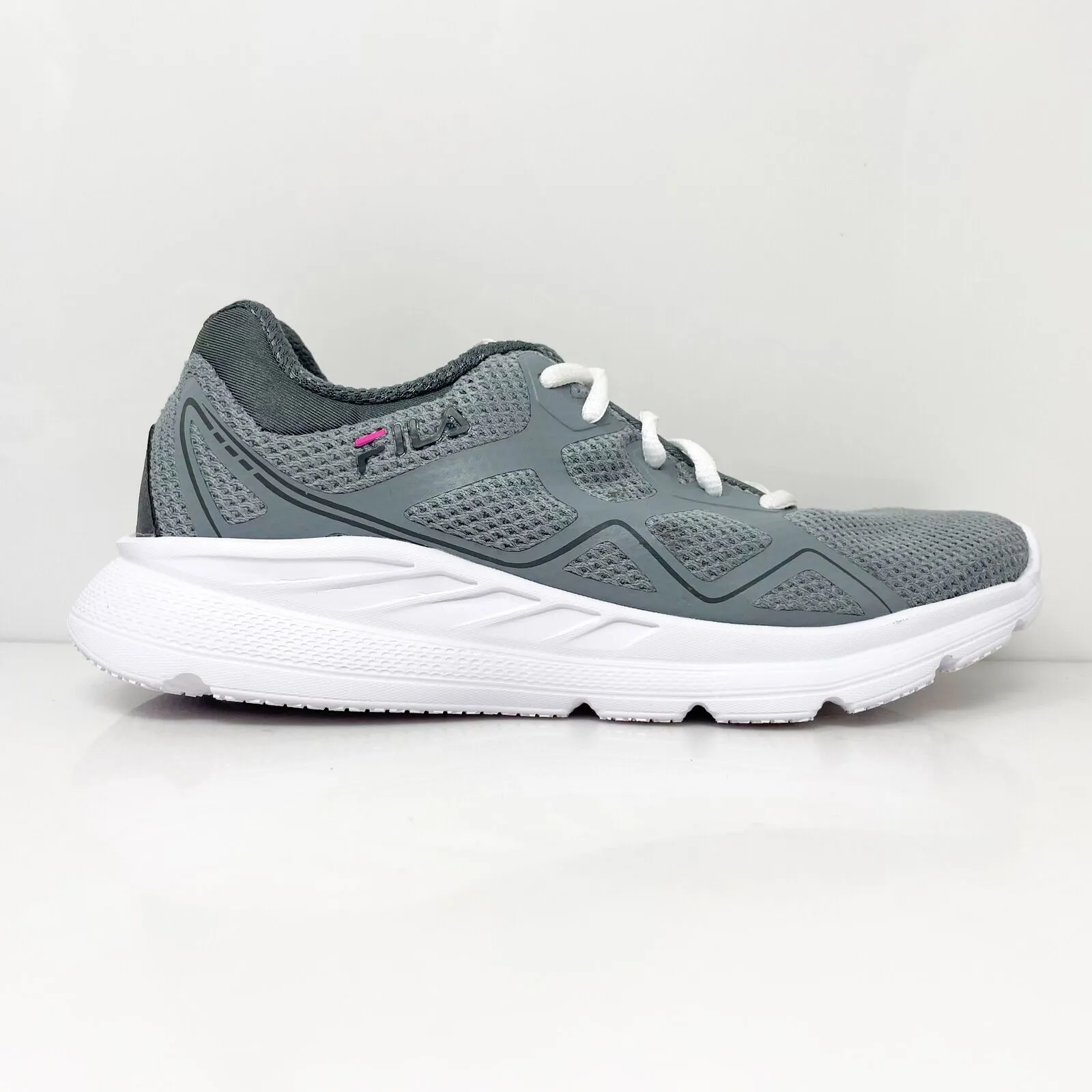 Fila Womens Lite Memory Foam 5RM01173-262 Gray Running Shoes Sneakers Size 8.5