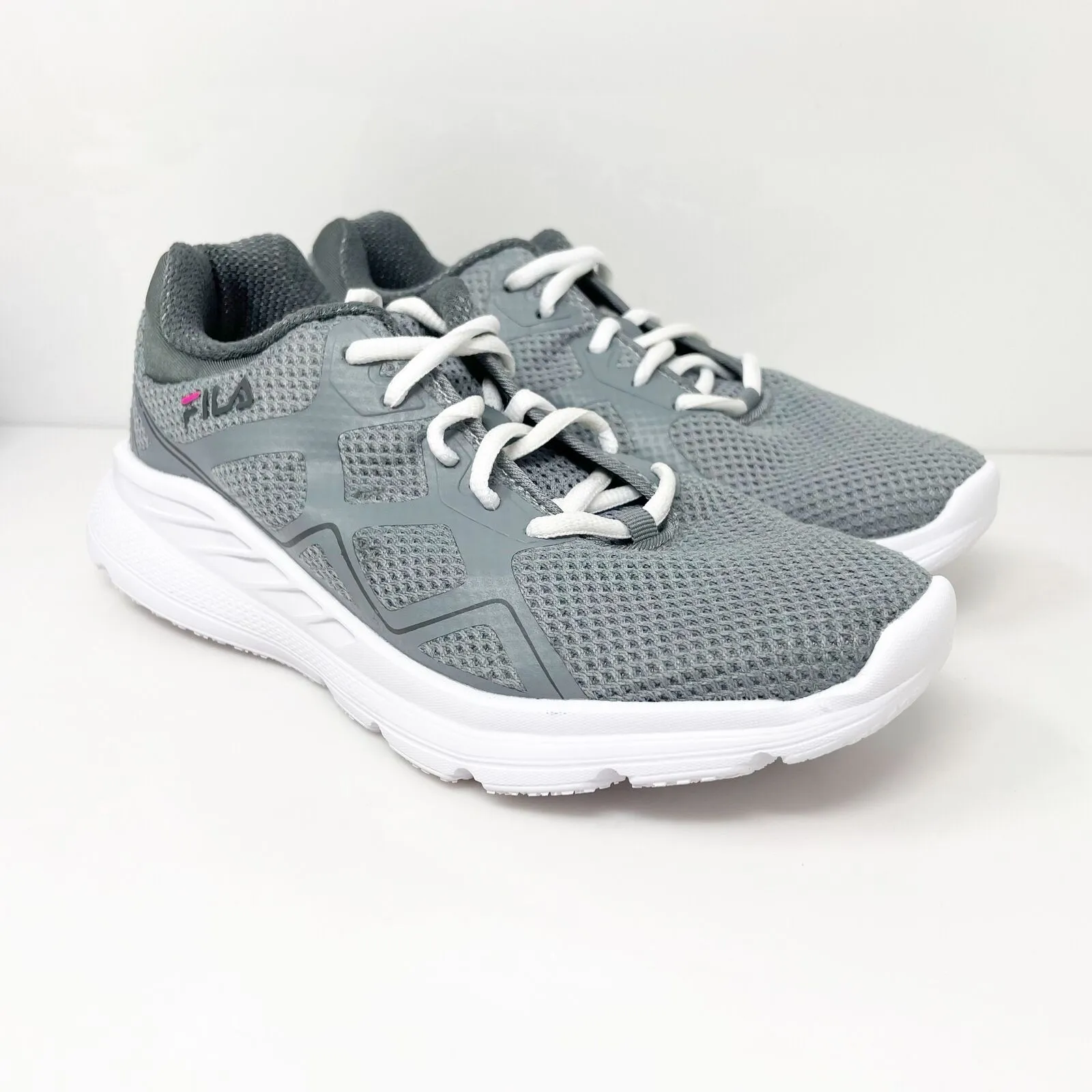 Fila Womens Lite Memory Foam 5RM01173-262 Gray Running Shoes Sneakers Size 8.5