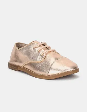 GAP Girls Gold Metallic Oxfords