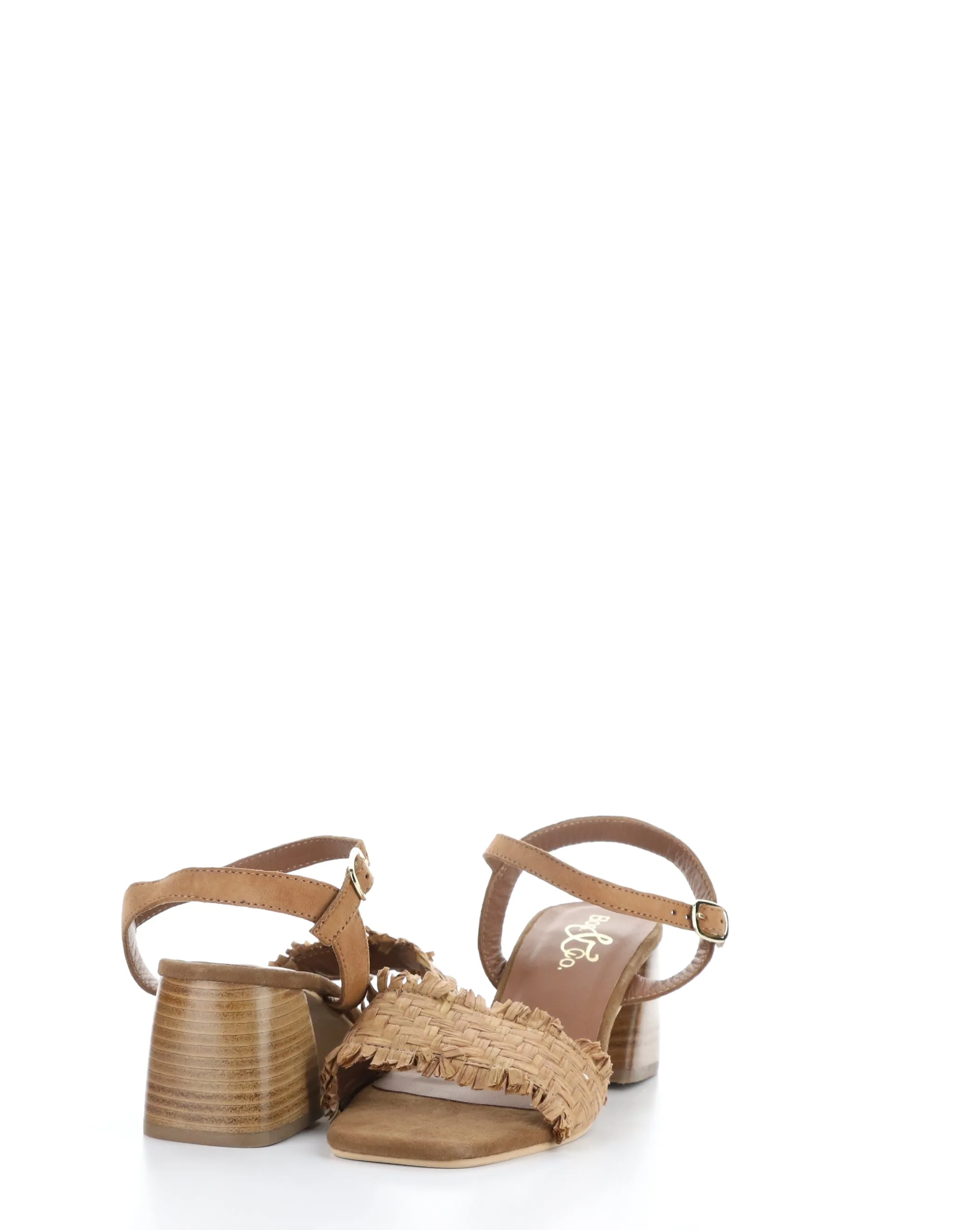 GERA TAN Round Toe Sandals