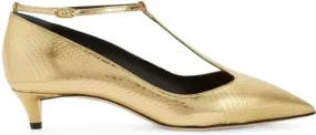 Giuseppe Zanotti Olivia snakeskin-effect sandals Gold