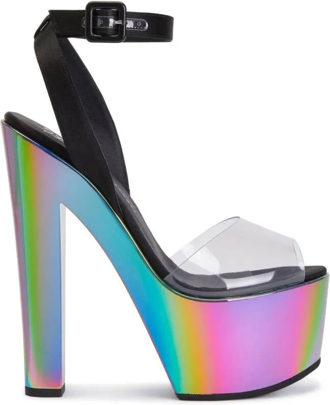 Giuseppe Zanotti Tarifa Plexi 150mm platform-sole sandals Black