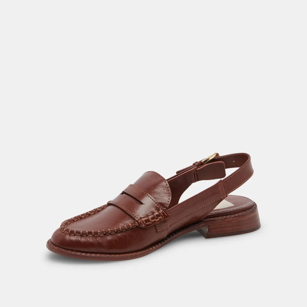 HARDI LOAFERS BROWN CRINKLE PATENT– Dolce Vita 6912946733122