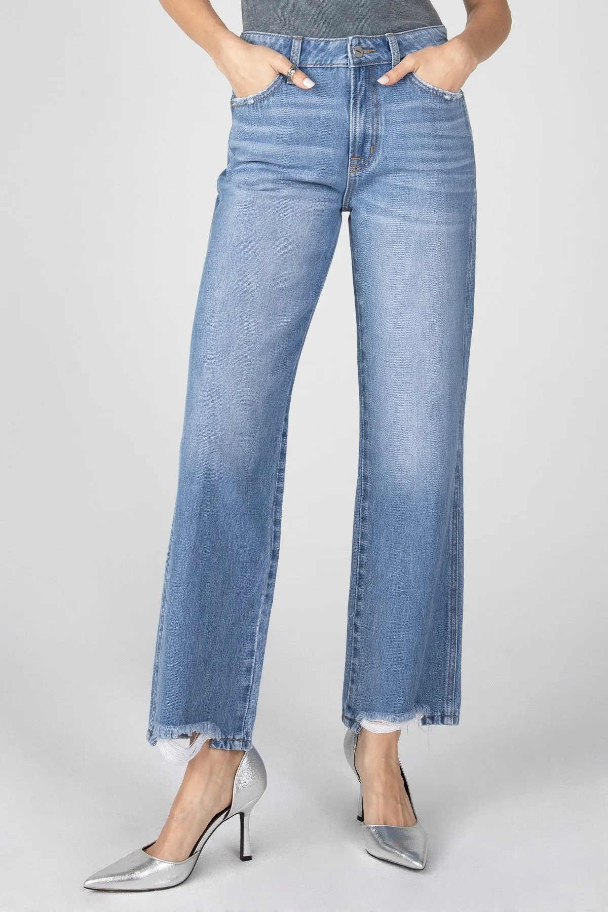 High Rise Straight Cut Jean