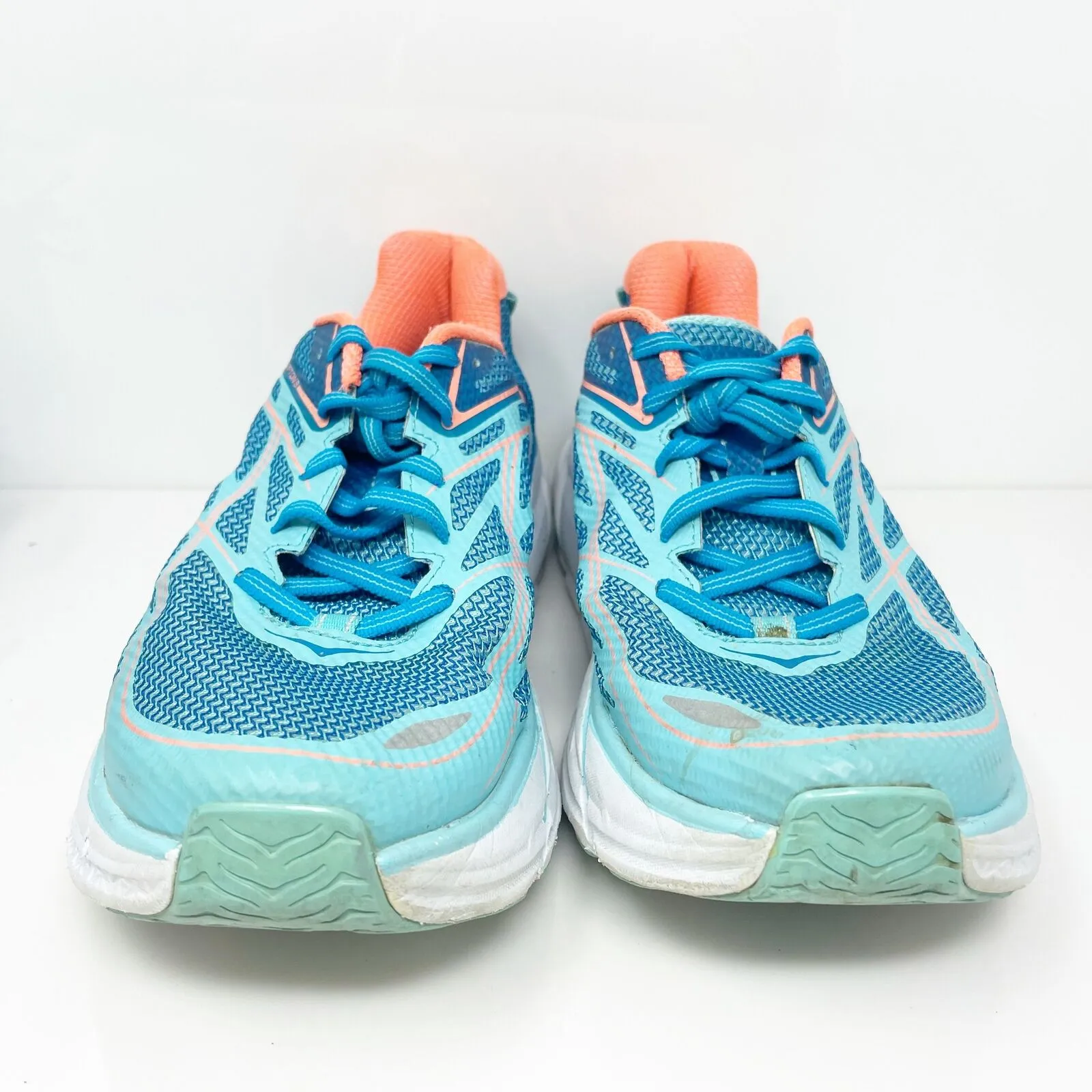 Hoka One One Womens Clifton 3 1012045 BJNC Blue Running Shoes Sneakers Size 9.5