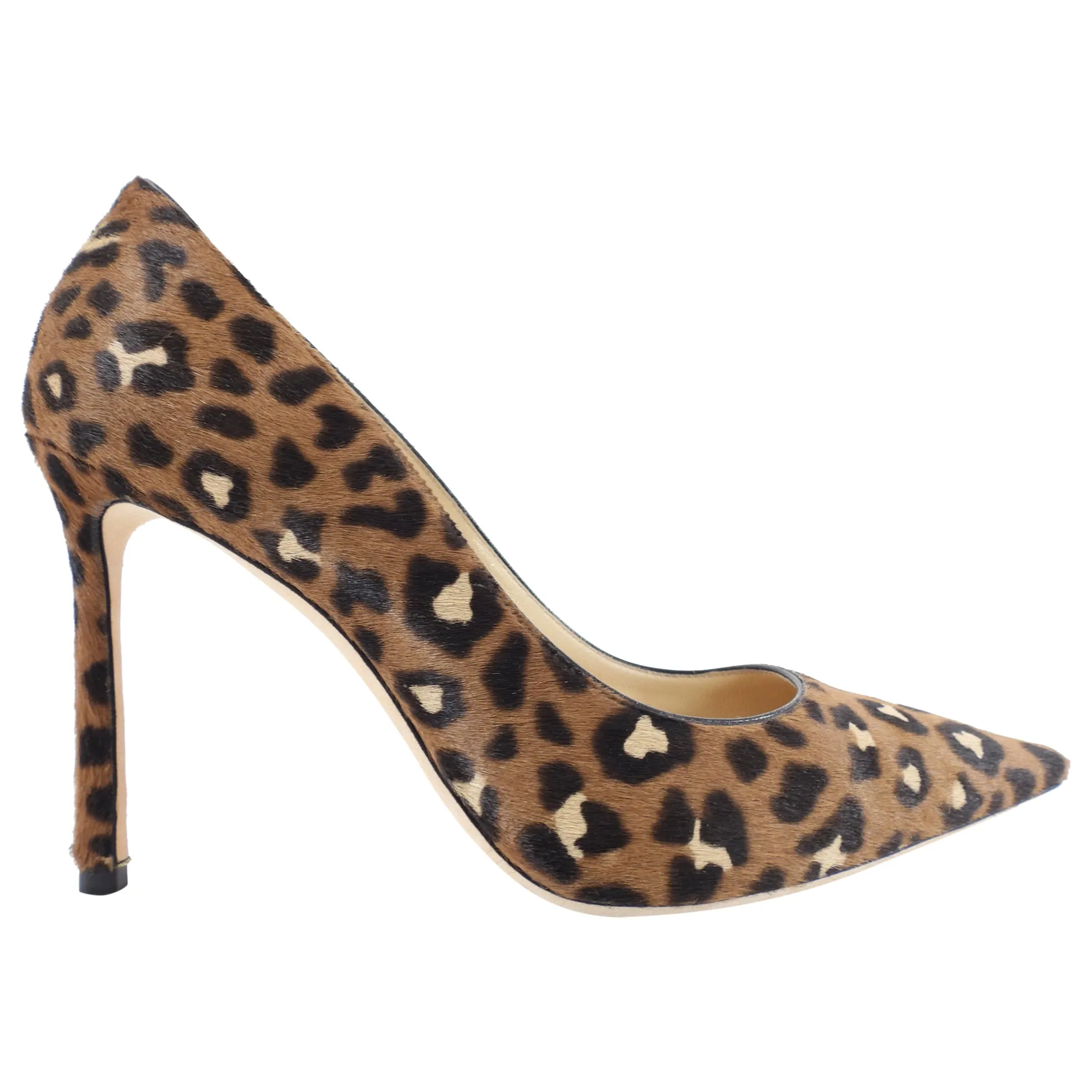 Jimmy Choo Calf Leopard Romy 100 Pumps - 37.5