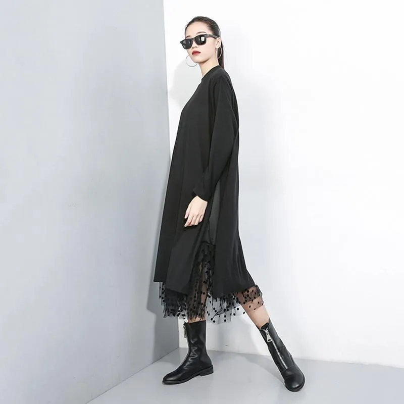 Kimi Mesh Long Sleeve Dress