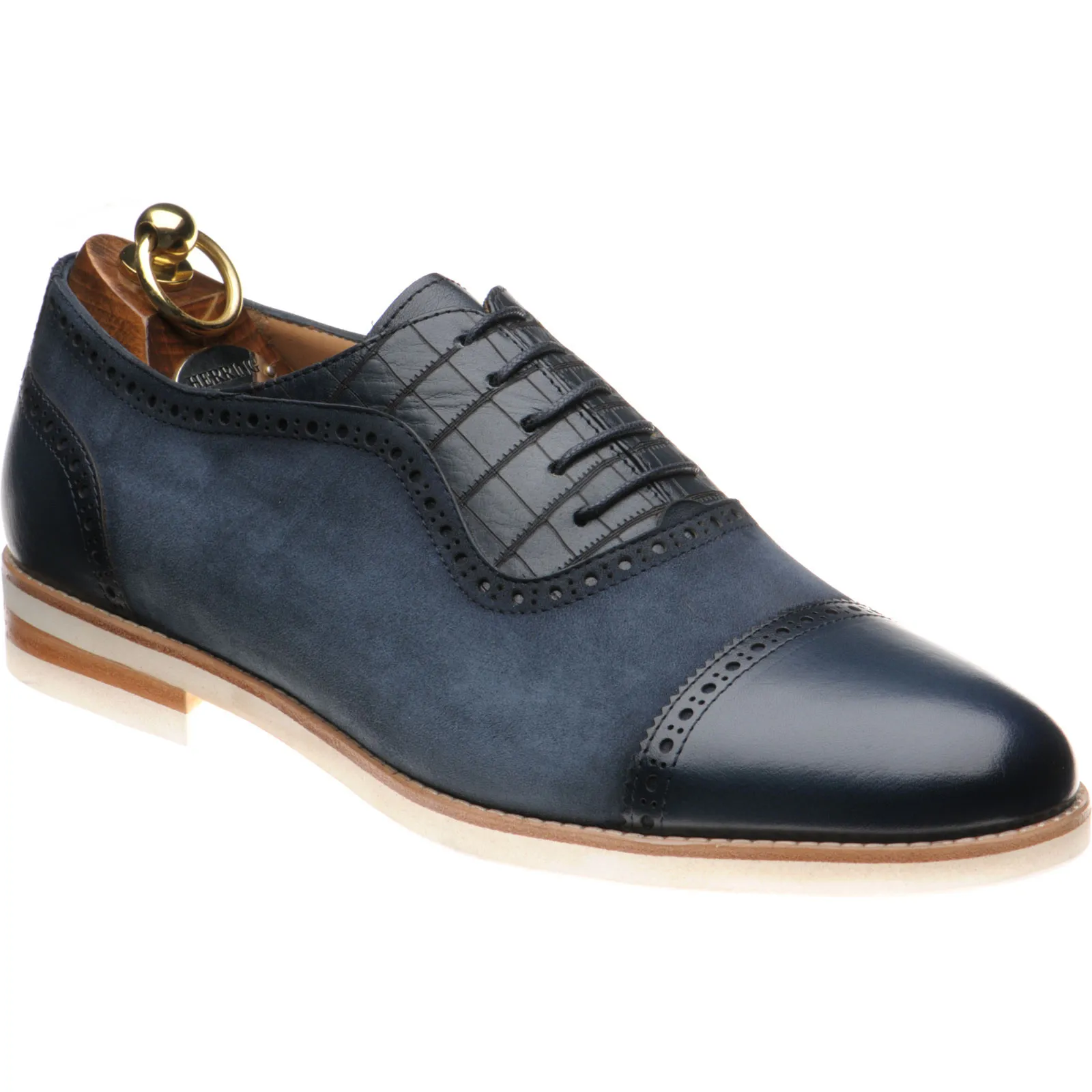 Landes two-tone rubber-soled Oxfords