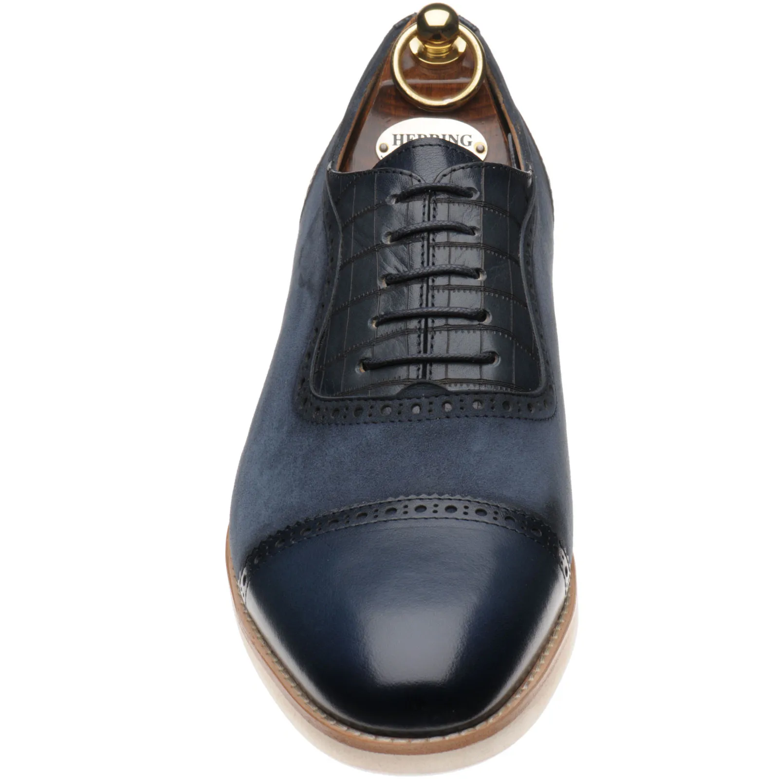 Landes two-tone rubber-soled Oxfords